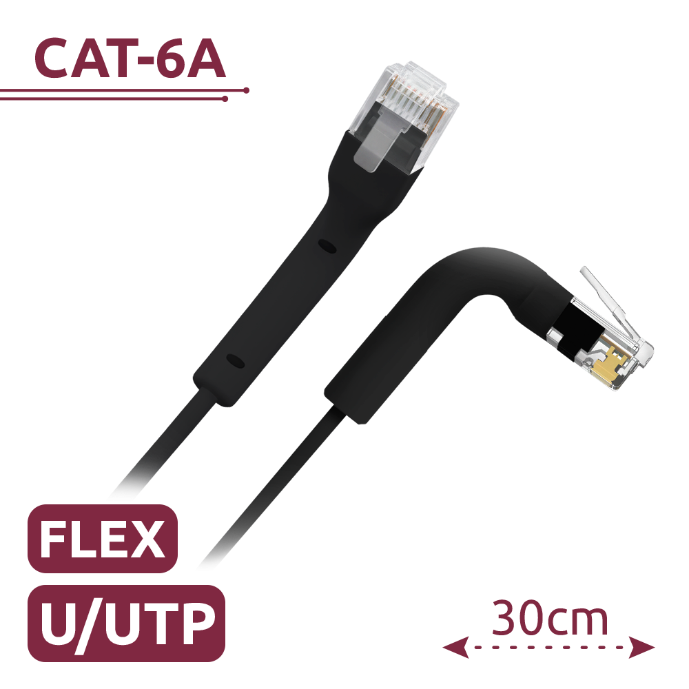 UTP6A-FLEX-03BK