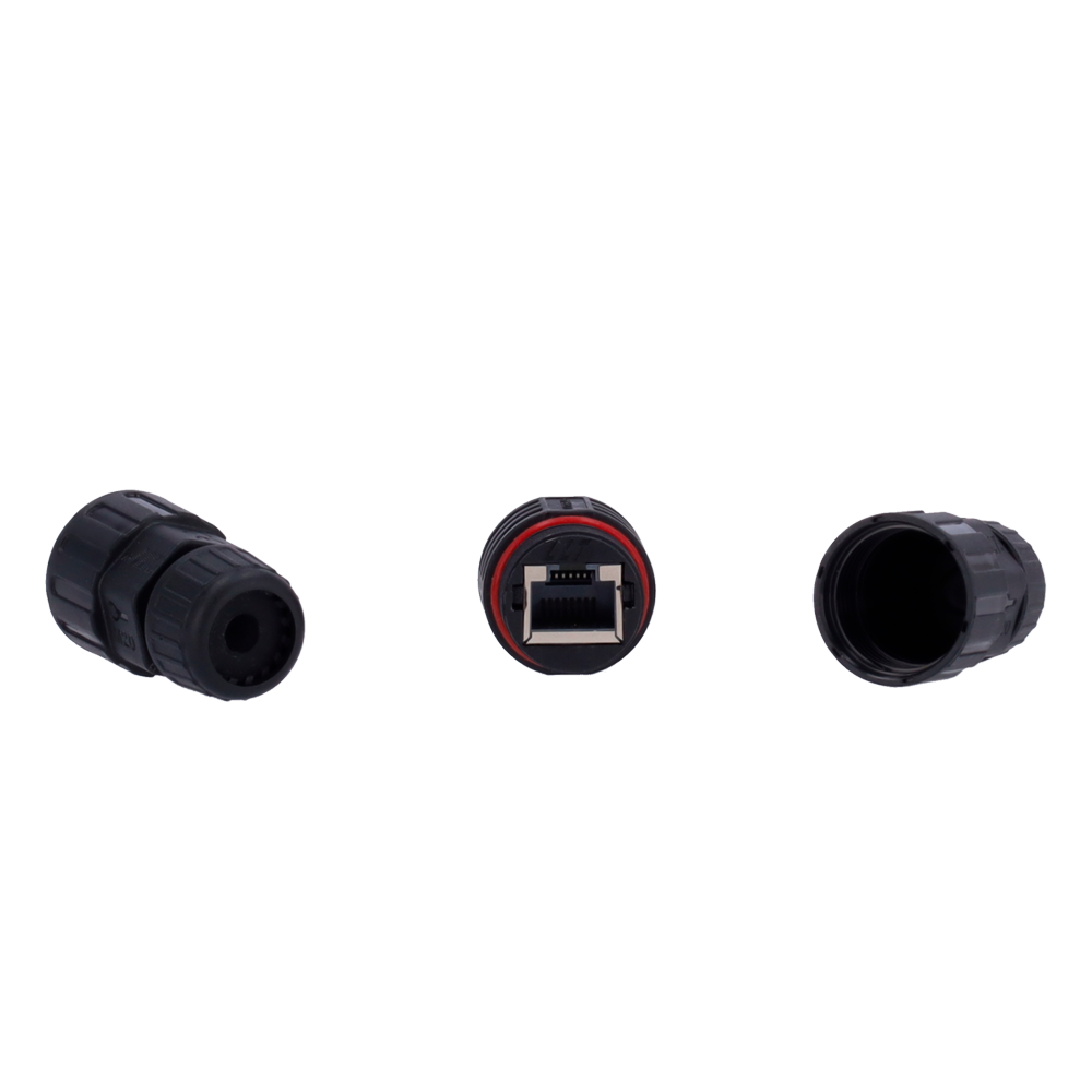 CON-RJ45-GLAND-W-BLACK