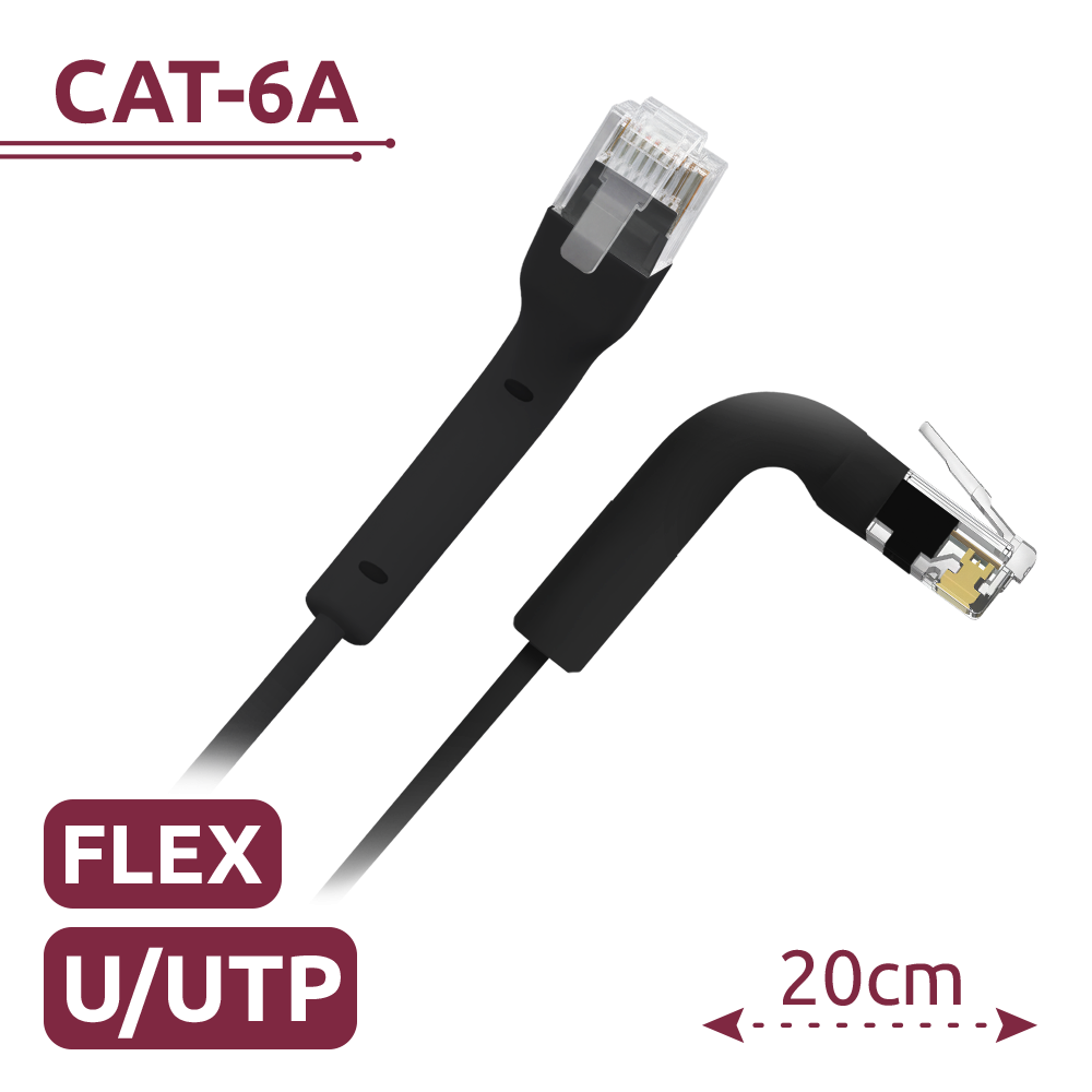 UTP6A-FLEX-02BK