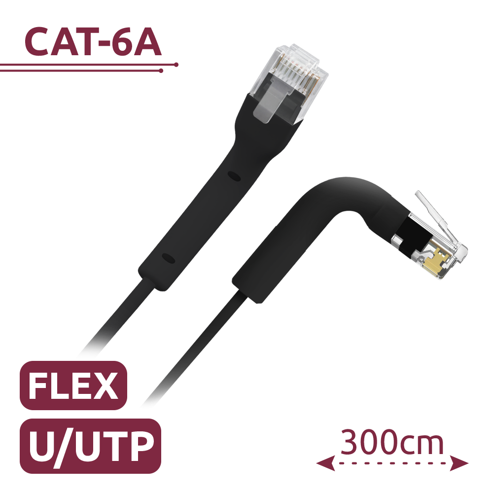 UTP6A-FLEX-3BK