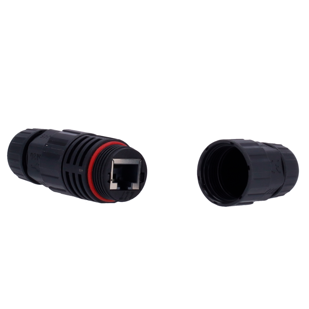 CON-RJ45-GLAND-W-BLACK
